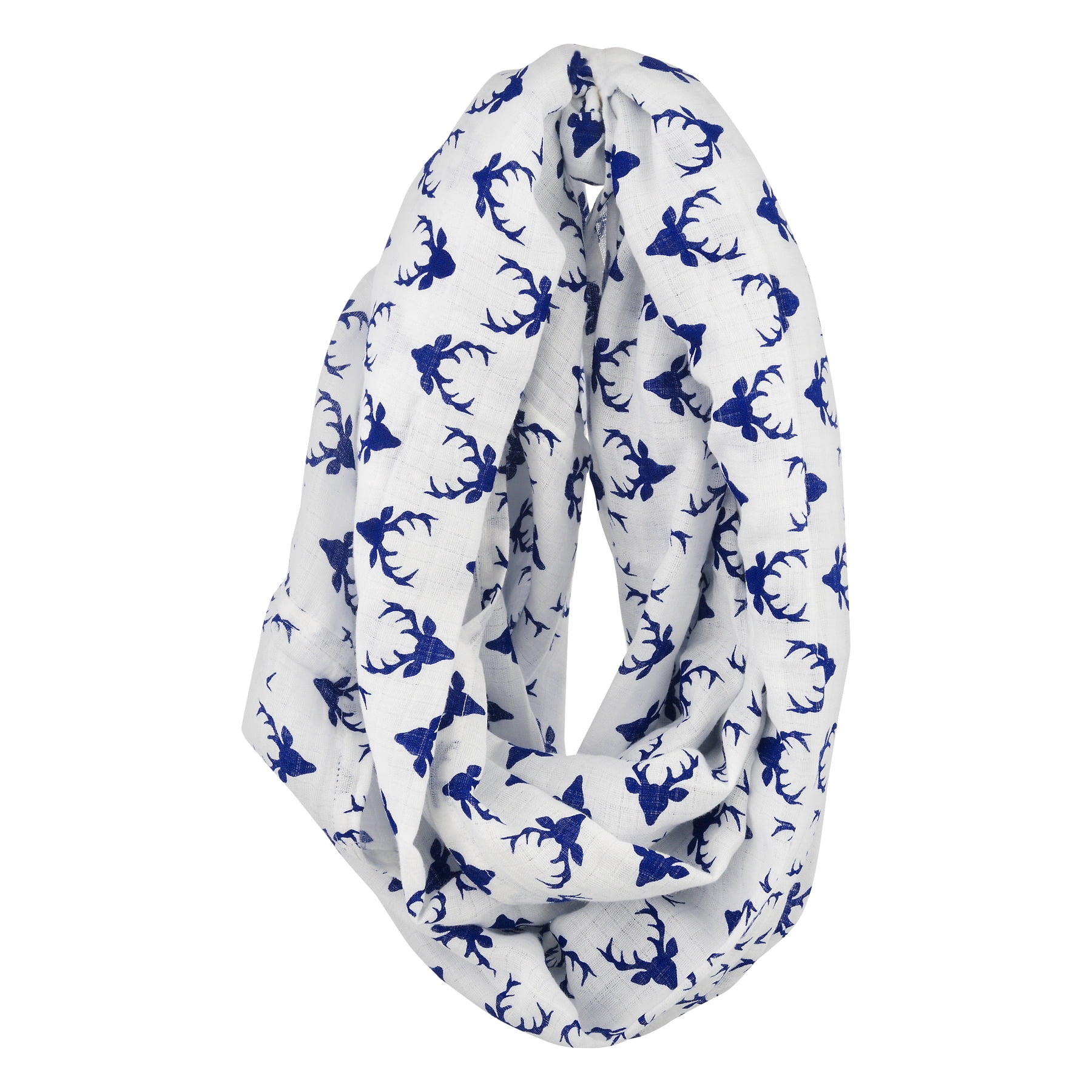 Bacati Muslin Nursing Scarf, Tribal Navy Buck