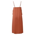 thumbnail image 4 of Vestido informal para mujer: cuello en V con volantes asimétricos, tirantes, ligero, de verano, 4 of 6