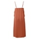 thumbnail image 4 of Vestido informal para mujer: cuello en V con volantes asimétricos, tirantes, ligero, de verano, 4 of 6