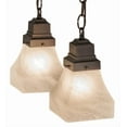 thumbnail image 4 of Meyda Tiffany 171551 Bungalow 4 Light 23" Wide Semi-Flush Ceiling Fixture - MultiColor, 4 of 7