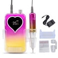 thumbnail image 2 of Electric Nail File Machine, Electric Nail Drill Rechargeable Adjustable Speed Knob 0-35000RPM User Friendly Non Slip Grip  for Home Gradient Gold,Gradient Blue,Gradient, 2 of 7