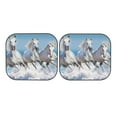 thumbnail image 7 of Daiia Horses Running Through The Water 2PCS Car Windshield Sun Shade, Foldable Sun Shield for Car Front Window, Auto Sun Blocker Visor Protector Universal for Truck SUV Pickup-Large, 7 of 7