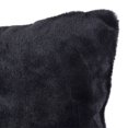 thumbnail image 3 of Quality Home Luxe Fur Pillow - Insert Not Included - Black - 18" x 18" - (2 Pillow Covers), 3 of 3
