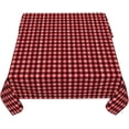 thumbnail image 5 of Square Tablecloth 52 x 52 Inch, Watercolor Red Black Gingham Plaid Square Tablecloths Water Resistant Spill Proof Tablecloths Kitchen Tablecloths for Dining, Party, Buffet, Wedding, 5 of 8