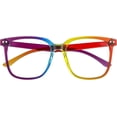 thumbnail image 1 of Oversized Square Blue Light Blocking Glasses for Women Computer Reading Gaming Protection Eye, 1 of 7