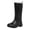 Black, variant on Women's Tall Waterproof Rain Boots, Non- Thick Sole Knee High Rubber Boots for Gardening, Farming, Walking & Outdoor Work(Pink/36)