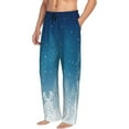 thumbnail image 6 of Fuzoiu Christmas Snowflakes Print Men's Pajama Pants,Lounge Pants for Men,Lounge PJ Bottoms,Sleepwear Pants with Drawstring Pockets -X-Large, 6 of 6