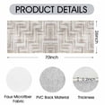 thumbnail image 2 of Entryway Runner Rug 2x6 ft Washable Non Slip Soft Low Profile Microfiber Modern Geometric Rug for Kitchen, Hallway, Laundry, Bedroom, 2 of 6