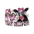 thumbnail image 2 of Camiseta De Verano Para Mujer, Ropa De Calle, Cuello Redondo, Para Acampar, Mochilero, TrabajoCasual Women's Cow Graphic T-Shirt 'Oh Honey I am that Heifer' Print - Crew Neck, Polyester & Spandex Bl, 2 of 7