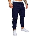 thumbnail image 1 of Pantalones de trabajo, pantalones multibolsillos, pantalones casuales tejidos para hombre, pantalones ajustados, estilo masculino, 1 of 5