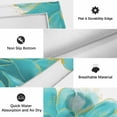 thumbnail image 6 of Turquoise Outdoor Rug for Patio/Deck/Porch, Non-Slip Large Area Rug 5 x 7 Ft, Modern Gold Solid Tie Dye Watercolor Floral Indoor Outdoor Rugs Washable Area Rugs, Reversible Camping Rug Carpet Runner, 6 of 8