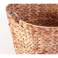 thumbnail image 3 of Large Round Water Hyacinth Wicker Laundry Basket, 3 of 5