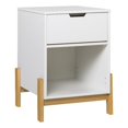 thumbnail image 1 of Table de Chevet Scandi-Minimaliste en Bois Massif - Blanc, 1 of 6