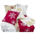 thumbnail image 6 of Holiday Nivalis Collection Snowflake Design Christmas Decorative Filled Throw Pillow - 3 Colors (Silver, 18"x18" Pillow Case+Insert), 6 of 6