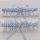 thumbnail image 1 of Ligas blancas para novia (2 piezas), liga de boda con encaje elástico, conjunto de liga de boda, accesorios de novia, 1 of 2