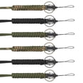 thumbnail image 4 of 6 Pcs Porte-Clés Lanière Paracorde Corde de Collier Utilitaire Sangle de Poignet Supports d'Identité pour Cellulaire Parachute pour Randonnée en Plein Air Camping (Chacun 2 Noir, Vert, Camouflage), 4 of 8