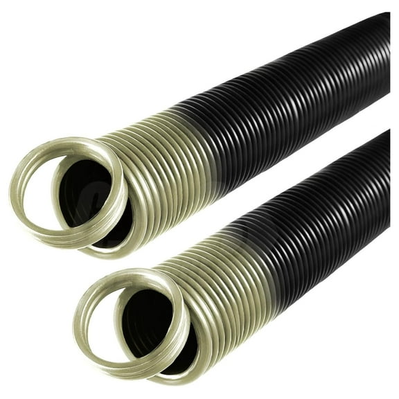 100 lb. Heavy-Duty Double-Looped Garage Door Extension Spring (2-Pack) | for Garage Door Repair Garage Hardware Parts (100-Tan)