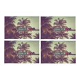 thumbnail image 2 of MKHERT Vintage Ocean Drive Sign with Palm Trees in Miami Beach Florida Placemats Table Mats for Dining Room Kitchen Table Decoration 12x18 inch,Set of 4, 2 of 4