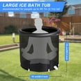WEILAI Ice Bath Tub for Athletes with Cover 85 Gallons Cold Plunge Tub