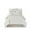 Ivory, variant on Gracie Mills Mikel Chenille Dot Cotton Jacquard Comforter Set with Euro Shams and Throw Pillows - GRACE-9444