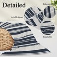 thumbnail image 3 of Navy Blue Geometric Pillow Covers 12"x20", Modern Stripes Art Farmhouse Soft Brushed Microfiber Breathable Throw Pillow Covers, Decorative Pillowcase with Zipper for Couch Sofa Bedroom Living Room, 3 of 9