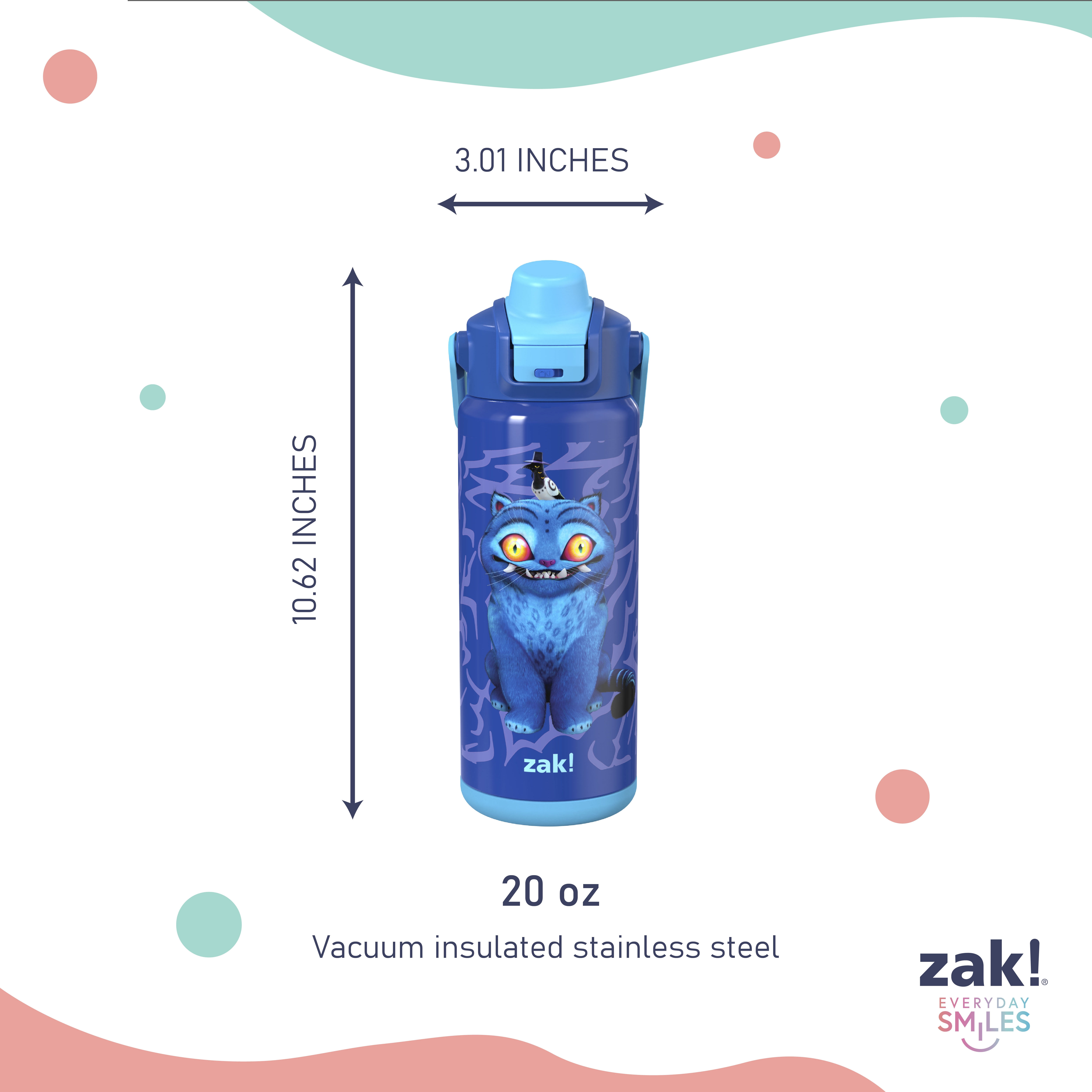 Zak Designs Kpop 20oz DWSS Liberty Bottle