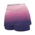 thumbnail image 5 of GEWSEY Plus Size Athletic Skort Tennis Midi Skirts for Women with Pockets High Waisted Golf Skorts Skirts (Purple, M), 5 of 5