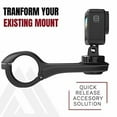 thumbnail image 2 of KOM Cycling Top Mount Compatible with GoPro Adapters that quarter turn into Compatible Computer Mounts such as the Garmin Edge Bike Mounts or Wahoo Bike Mounts - Great for mounting Cameras and Lights!, 2 of 3