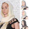thumbnail image 1 of D-GROEE Winter Warm Women Hoodie Hat Scarf Soft Woolen Warm Hat, 1 of 7