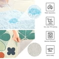 thumbnail image 3 of Yayeee Bath Rug for Bathroom Floor Non Slip Rectangle Fluffy Soft Absorbent Mat, 16"x24", Beige Clover Pattern, 3 of 7