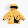thumbnail image 5 of LRen Girls Winter Down Jacket Warm Thickened Thermal Coat Windproof Cold Weather Outerwear For Toddler Kids Youth,Yellow,7-8 Years, 5 of 5