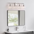 thumbnail image 5 of Kawoti  Dimmable Bathroom Vanity Light with Clear Glass Shades W30.5"-4 light - Brushed Nickel, 5 of 5