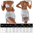 thumbnail image 3 of Traje De Baño conjunto de bikini de tres piezas con borlas Cgtredaw Para estrenar, 3 of 5