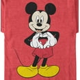 thumbnail image 2 of Men's Mickey & Friends Love Graphic Tee Red Heather Large, 2 of 5