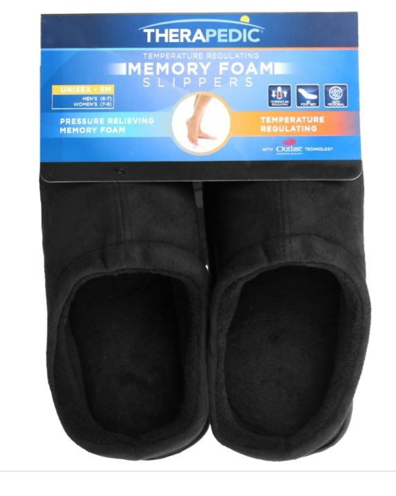 therapedic flip flop slippers