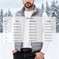 thumbnail image 6 of FRSASU Men's Lightweight Puffer Vest Outerwear Warm thermal Sleeveless Full Zip Up Stand Collar Puffy Jacket Gray, 6 of 6