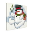 thumbnail image 2 of Trademark Fine Art 'Snowman With Scarf' Canvas Art by Beverly Johnston, 2 of 3
