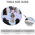 thumbnail image 6 of Poodles Round Fitted Tablecloth with Elastic Edge,Dining Table Cover Waterproof,Outdoor Round Tablecloth for Camping,Dining,Indoor and Outdoor, 6 of 7