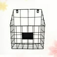 thumbnail image 5 of DEEPCRAFF Wall-Mounted Literature Organizer Iron Simple Design Black 1Set, 5 of 6