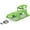 Green, variant on ArcticThrill Snow Sled for Kids - SnowCruise Sledge - Toboggan with Pull Rope, Backrest and Safety Belt; Outdoor Plastic Winter Sleigh for Toddlers & Kids
