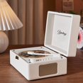thumbnail image 4 of Reproductor de CD Yintiny Desktop Bluetooth 5.0 con altavoz blanco, 4 of 7