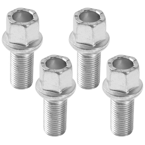 OEMASSIVE 4PCs M14x1.5mm 28mm Car Wheel Lug Bolts Nuts Toughened Steel for SKODA