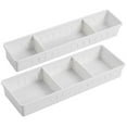 thumbnail image 1 of 2pcs Drawer Organizer Case Movable Partition Drawer Tray Plastic Storage Organizers, 1 of 6