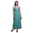thumbnail image 1 of Bimba Robe Longue d'Été Sans Manches à Imprimé Teinture sur Nœuds Florale pour Femme, Décontractée, Maxi, de Plage - XX-Grand, 1 of 6