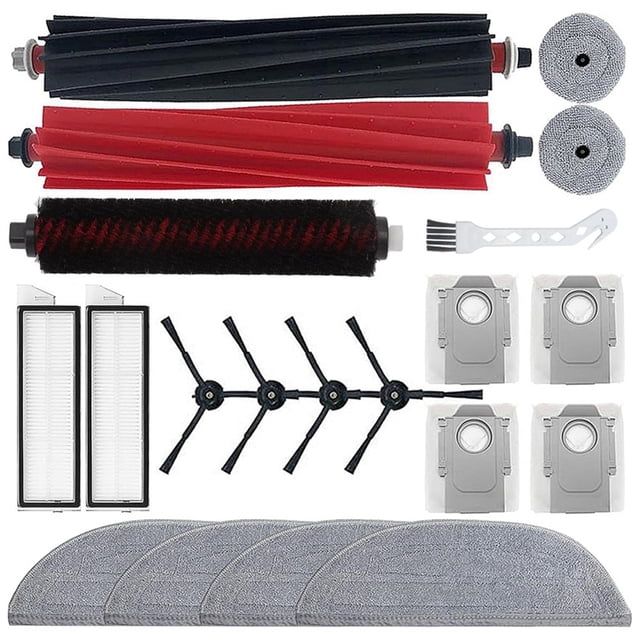 Para Aspiradora Robot para S8 MaxV Ultra, Cepillo Lateral Principal, Filtro HEPA, Paños de Fregona, Bolsas para Polvo y Accesorios