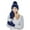 Navy, variant on nochalofo Beanies Hats Men, Womens Winter Hat Thick Knit Warm Beanie Knitted Soft Ski Cuff With Gloves, Silver