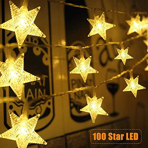 Details about    100 LED Fairy String Lights Christmas Flower Decor Garden Lamp Waterproof 