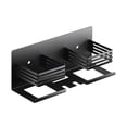 thumbnail image 3 of Decoration Bathroom Storage Rack – Functional Storage Shelf With Two Toothbrush Holders And Stainless Steel Guardrails For Stability, 3 of 7