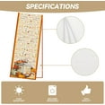 thumbnail image 6 of Linen Fall Table Runner 36 Inches Long - Farmhouse Leaves Pumpkin Table Decor for Autumn Thanksgiving Home Kitchen Dining Room Decorations, 6 of 6
