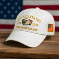 thumbnail image 3 of 1776-2026 Baseball Cap United States 250th Anniversary Eagle Handmade Embroidery Hat for Men Women Adjustable, 3 of 8